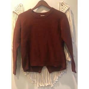 Madewell Rust Crewneck Sweater
